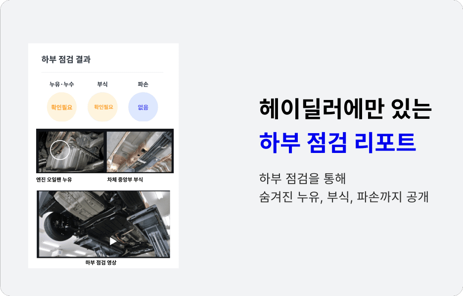 헤이딜러, 중고차 숨은 이력 찾기, 중고차 구매