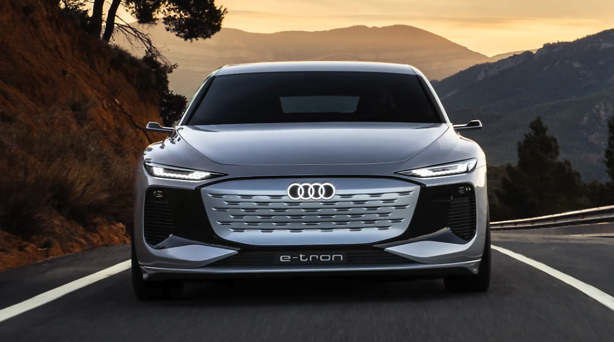 아우디 A6, A6 e-tron,  아우디 전기차, 아우디 이트론 정면