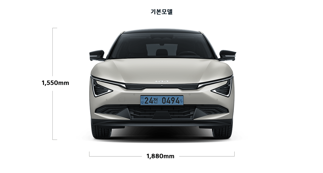아이오닉5 EV6 비교, EV6 제원 전면