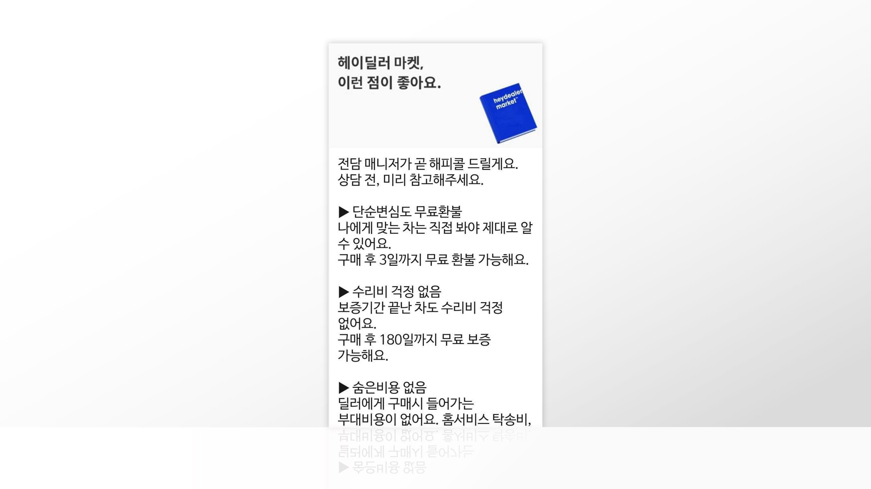 헤이딜러 마켓, 헤이딜러 마켓 후기, 헤이딜러 마켓 장단점, 헤이딜러, 중고차 구매