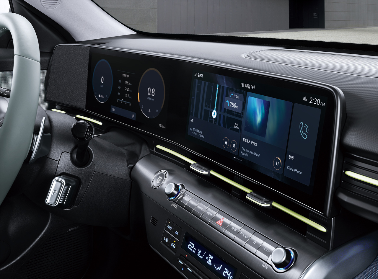 코나 하이브리드 내부, 코나 실내, 코나 크기, 코나 색상, 코나 트렁크