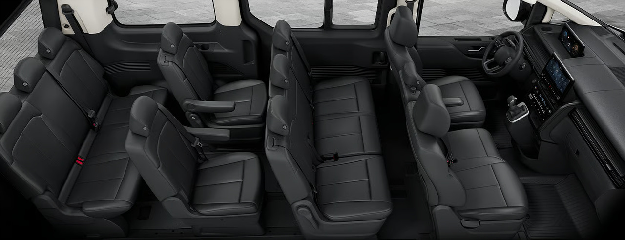 스타리아 실내, 스타리아 내부, 스타리아 크기, 스타리아 트렁크, 스타리아 색상